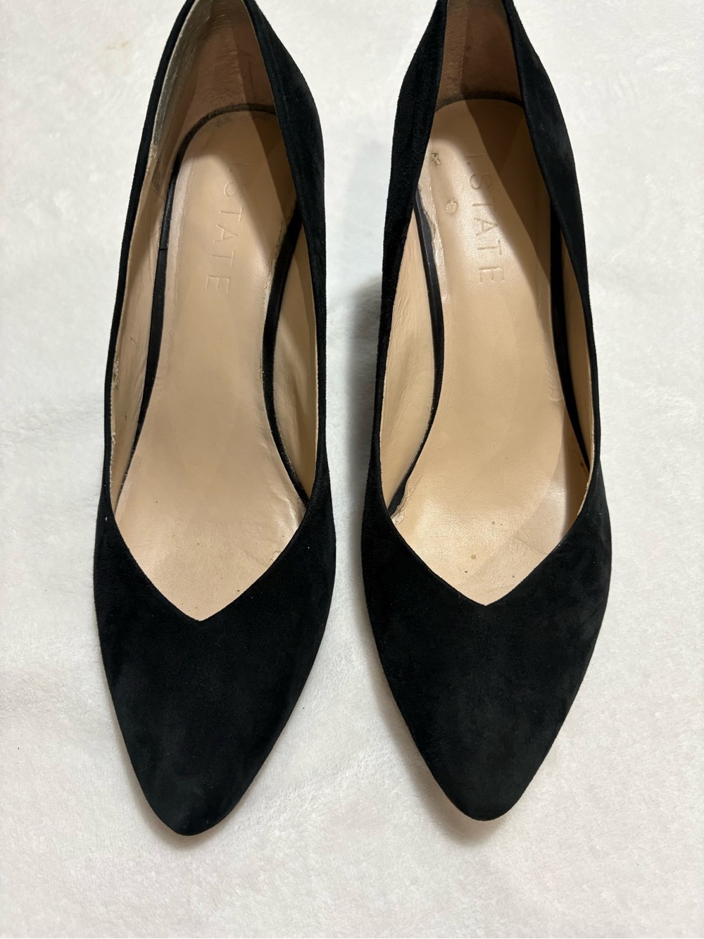 1.State velvet wedge shoes